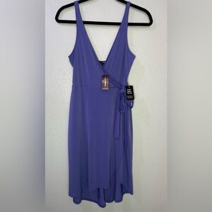 NWT Express Blue Asymmetrical Dress